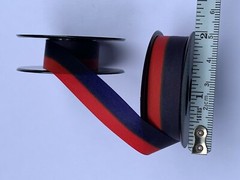 Universal Typewriter Ribbon 2″ x 1/2 Inch Black and Red Ink Twin Spool USA Made