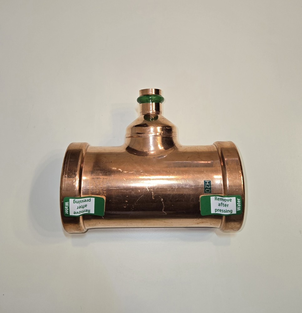 3″ x 3/4″ Copper Press Reducing Tee EPDM MERIT BRASS #24380