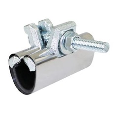 1 in. x 3 in. Long 1-Bolt IPS Pipe Repair Clamp, Stainless Steel