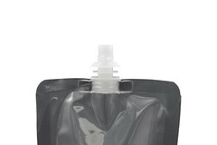 50 Clear Plastic Stand Up Drinking Pouches w/ Spout + Funnel – Various Sizes