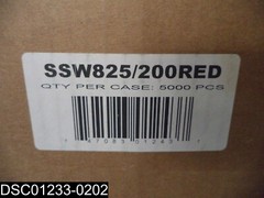 QTY=1 Box of 5000 (25 BXS of 200) SSW8 Red 8″ Spoon Straws