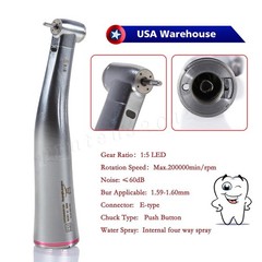 Yabangbang 1:5 Contra Angle Electric Dental Handpiece Fiber Optic Mini Head