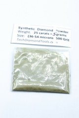 TechDiamondTools Diamond Powder 500 Grit 36-54 Microns, 25 cts = 5 Grams