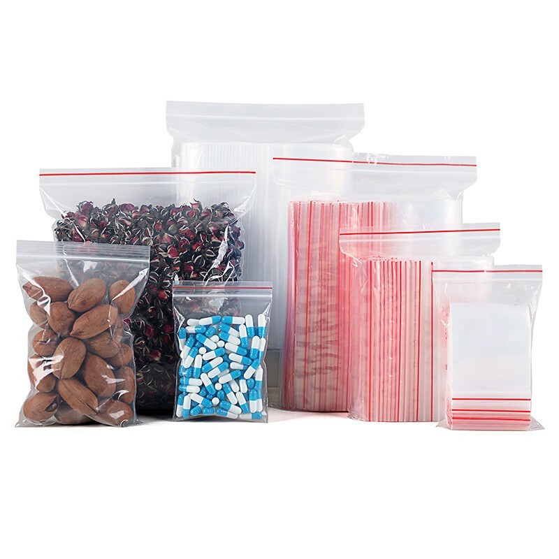 100-400 pcs 5.1″×7.4″ Strong Clear Reclosable Zip Plastic Lock Bags Poly Zipper