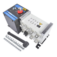 Industrial Automatic Transfer Switch 4P 160A 110V or 220V Plastic Copper Steel
