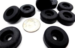 Screw on Rubber Bumper Pad Feet Fit 3/16″ #10 Screw Hole, Has 3/4″ Pad 1/4″ Tall