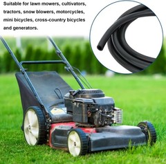 10Ft 1/4 Inch Fuel Line Hose with 20 Clamps, Rubber Fuel Line for Lawn Mower Dir