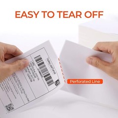500 Fanfold 4″ x 6″ Direct Thermal Labels Perforated for Zebra Rollo MUNBYN UPS