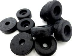 Screw on Rubber Bumper Pad Feet Fit 3/16″ #10 Screw Hole, Has 3/4″ Pad 1/4″ Tall