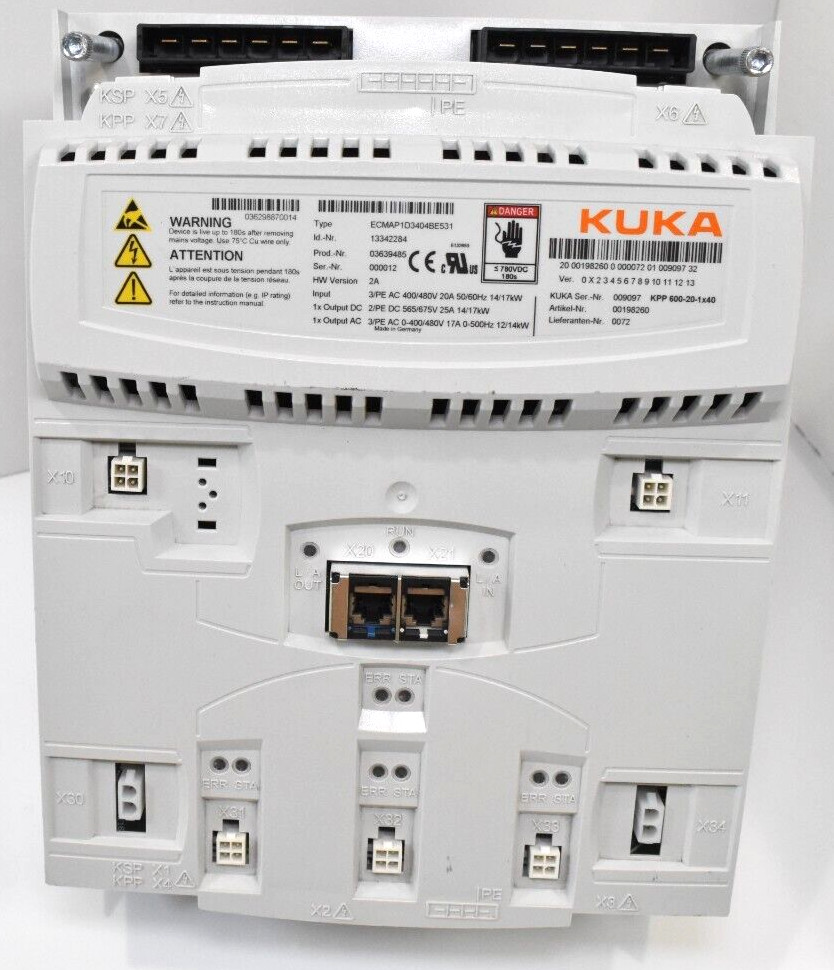KUKA ECMAP1D3404BE531 SERVO DRIVE / KPP 600-20-1×40 power pack