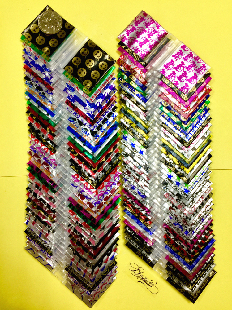 BaggiesSince1987 – 1515 Design Zip Bags 50 DSN MIX 500PCS METALLIC, READ DETAILS