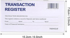 24 PCS Check Registers for Personal Checkbook, Easy to Read Checkbook Register