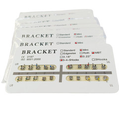 36 Type Dental Monoblock Brackets Mini/Standard Roth/MBT/Edgewise 018/022 Hooks