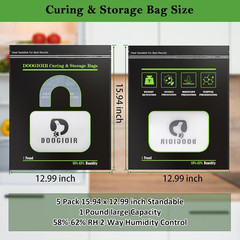 1 LB Curing & Storage Bags, Curing and Food Storage, Double-Tracked Zip Closure