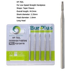Wave Dental Carbide Burs Straight Surgical Burs Low Speed HP 557 702 703L 44.5mm