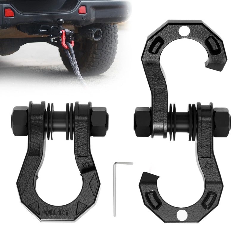 Ambull 3/4 D Ring Separate Shackles 52910Lbs Break Strength Easy Open Towing