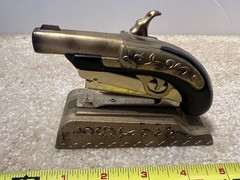 Vintage Eagle black powder pistol, collectible stapler. Works! Hong Kong