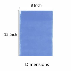 Clear Heat Shrink Film Wrap Bags PVC For Bottles Candles Jars 8×12 Inch USA