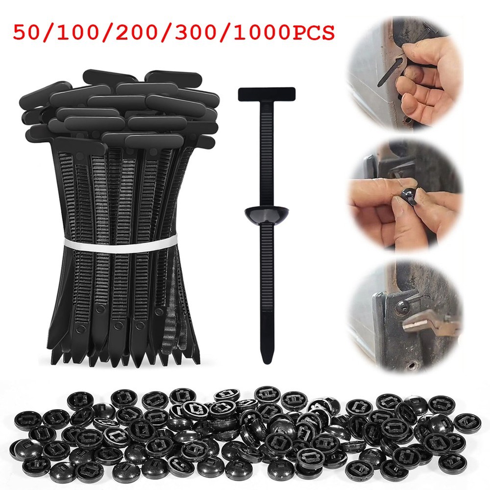 Universal Heavy Duty Nylon Cable Tie Buckle Self Locking Rivet Nylon Zip Holder