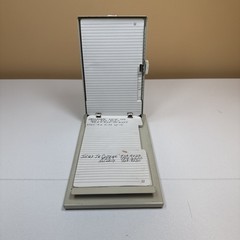 Vintage Rolodex Autodex Metal Telephone Address Book Pop-up Flip Top – Almond