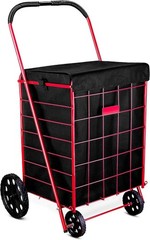 Folding Grocery Basket Bag for Shopping Large Utility Laundry 18″X15″X24″(BAG)