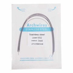 Dental Orthodontic Stainless Steel Round Arch Wire Ovoid Form 50 packs