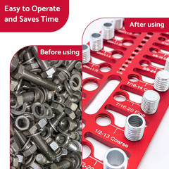 55 Nut and Bolt Thread Checker Thread Checker Standard and Metric
