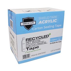 3″ 1.2MIL 110Y, 1CS/24ROLLS RECYCLED PET CARTON SEALING TAPE LIGHT/MEDIUM DUTY
