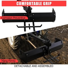 42″ Tow Behind Box Scraper Lawn Tractor Attachments Box Blade Hitch Tow ATV UTV