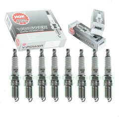 8 Pc NGK V-Power Spark Plugs Compatible with Chevrolet Silverado 1500 4.8L 5.3L