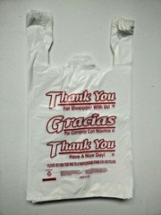 1000 HDPE Large T-Shirt Plastic Shopping Bags 11.5″x6.5″x21″ 15 MIC