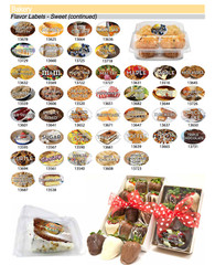 Food Flavor Labels 1.25″ x 2″ 500 labels per roll Stickers- Large Variety to Buy