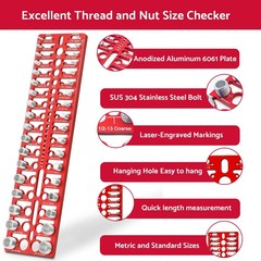 55 Nut and Bolt Thread Checker – Thread Checker Standard and Metric Bolt and Nut