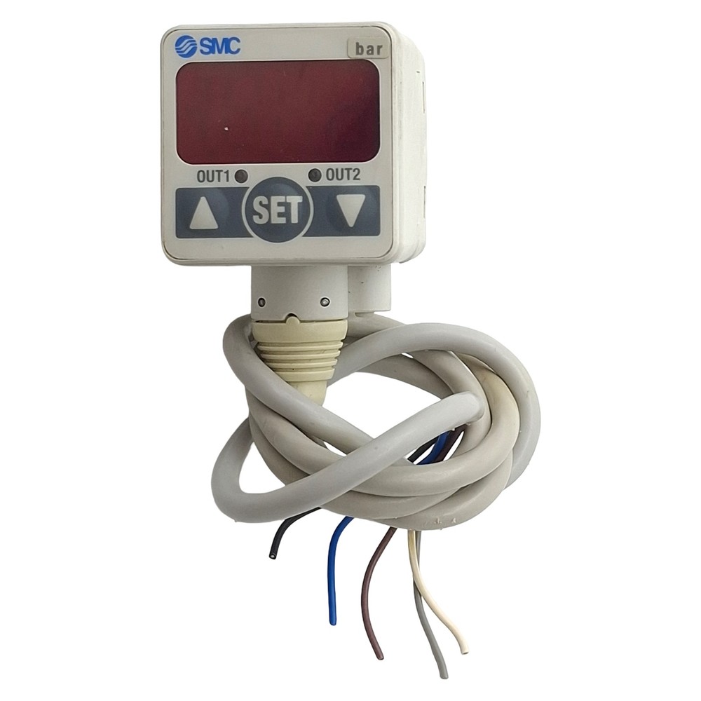 SMC ZSE40F-T1-22L Digital Vacuum Switch NPN, -100.0~100.0kPa, 12-24VDC, 1/8″ NPT