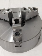 Phase II Manual Lathe Chuck: 8″, 3 Jaw, Self-Centering 559-114