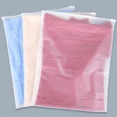 Pack of 50 12×14-inch Frosted Zipper Bags — Clothing & Garment Packaging Bags