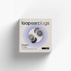 Loop Dream Earplugs for Deep Sleep, Napping and Snoring – Black