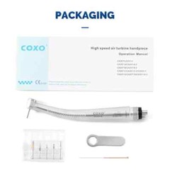 COXO CX207-B Dental Mini Head High Speed Air Turbine Handpiece 4Holes Coupler