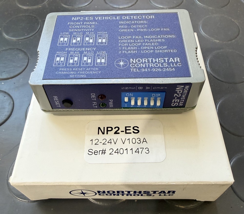 Northstar NP2-ES Vehicle Detector Loop Sensor Single Channel Plug-In 12-24 Volt
