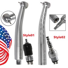 1-5 Dental High Speed Handpiece + 4 Hole Quick Coupler 360° Swivel Fit KaV NSK