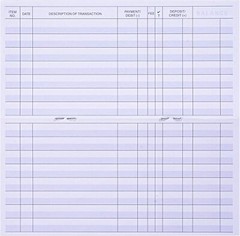24 PCS Check Registers for Personal Checkbook, Easy to Read Checkbook Register