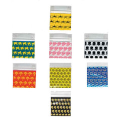 Apple Baggies #1515 1200pcs. Assorted Designs 1.5″ x 1.5″, (12 Packs of 100pcs)