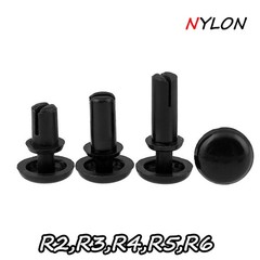 Black Plain Nylon Plastic Snap Rivets Various Sizes And Lengths Rivet – Quality