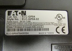 EATON CUTLER HAMMER ELC-GP04 Monochrome Control Keypad ELC GP04 24 VDC control