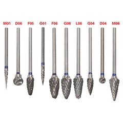 10 Pcs Dental Lab Tungsten Steel Carbide Burs Polishing Bur Drills HP 2.35mm