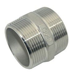 2-1/2″ in Pipe Fitting Hex Nipple NPT 304 Stainless Steel Male x Male connector