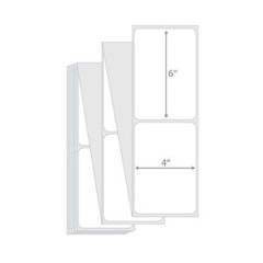 4000-10000 4×6 Fanfold Direct Thermal Shipping Labels for Zebra & Rollo Printers