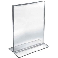 10 pack Azar Displays 152714 8.5-Inch x 11-Inch Height Double-Foot Acrylic Sign