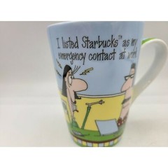 I Listed Starbucks As My Emergency Contact At Work Mug Design Design Coffee