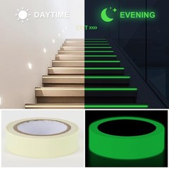 Green Glow in The Dark Tape, 6-8H Long Lasting Fluorescent 0.5″ x 10FT,